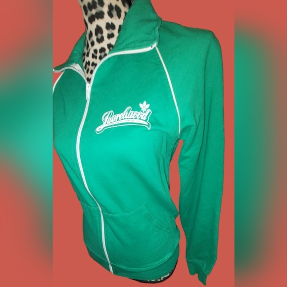 NICE ~ ZIP-UP JACKET LAURELWOOD BREWING COMPANY PORTLAND OREGON  SZ. SM - Picture 2 of 6